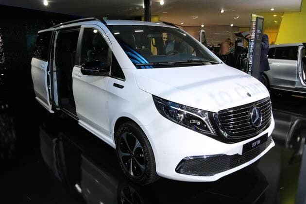 Mercedes Benz EQV 300 (Elektrovan Elektroauto auf Basis der V-Klasse), Weltpremiere, 68. IAA (Internationale Automobil-Ausstellung International Motor Show) PKW 2019, 12.-22.09.2019, Pressetage 10. & 11.09.2019, Frankfurt am Main (D), Messe, Auto, *** Mercedes Benz EQV 300 Electrovan electric car based on the V Class, world premiere, 68 IAA International Motor Show International Motor Show Passenger Cars 2019, 12 22 09 2019, Press Days 10 11 09 2019, Frankfurt am Main D , Messe, Auto,