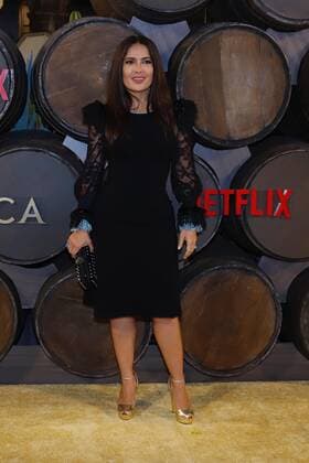 Salma Hayek während Monarca Präsentation in Mexiko-Stadt September 10, 2019: EUM20190910ESP14.JPG.CIUDAD DE MEXICO, ActressActrizSalma Hayek.- El martes 10 de septiembre de 2019, la actriz mexicana Salma Hayek, encabeza la presentacion de la nueva serie Monarca que se transmitira por la plataforma digital Netflix. Foto: Agencia EL UNIVERSALDiego Simon SanchezEVZ. Copyright: xElxUniversalx