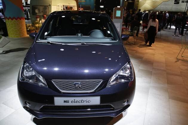 Germany: 68. IAA Frankfurt - Day 1 Spanish car manufacturer SEAT, part of the Volkswagen Group, displays the electric city-car Mii electric at the 2019 Internationale Automobil-Ausstellung (IAA). Frankfurt Hesse Germany Messe Frankfurt  MichaelxDebets