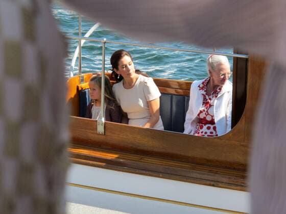 Margrethe II of Denmark with Princess Mary Margrethe II of Denmark (Queen since 1972) with Princess Mary (wife of her son Frederik) and her daughter Isabella Henrietta Ingrid Margrethe. Photo Damien Grenon Copyright: xDamienxGrenon Photo12x DGN10A00_166