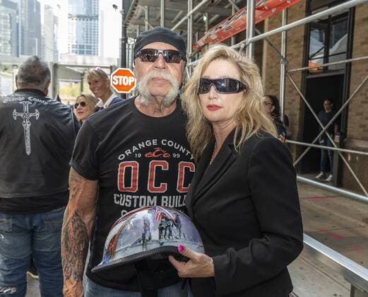 20 Jahre Anschläge vom 11. September: Gedenkkultur in den USA NY: 9 11 Memorial Ride Paul Teutul Sr. and guest joined more than 700 motorcycle riders to participate in 9 11 Memorial Ride on streets of New York City New York New York United States New York City  LevxRadin
