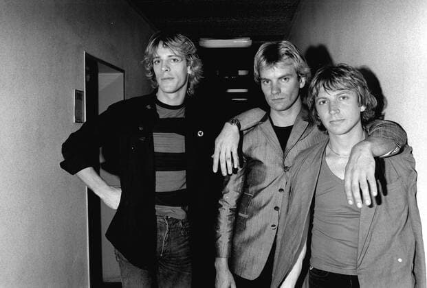 The Police, 1979 The British rock band The Police: Stewart Copeland, Sting, Henry Padovani. Frankfurt, Loreley Music Festival, 1979 Copyright: xIlsexRuppert Photo12x RPP18A00_037