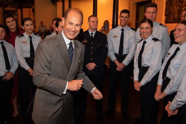 EARL OF WESSEX SYDNEY VISIT, Prince Edward, Earl of Essex speaking to Duke of Edinburgh s International Gold Award Recipients at the Sydney Town Hall in Sydney, Friday, September 13, 2019. It is the largest of The Duke of Edinburgh s International Gold Award Ceremonies ever to take place outside the UK and is part of a series of events taking place to celebrate the 60th Anniversary of The Duke of Edinburgh s International Award in Australia. ( NO ARCHIVING, EDITORIAL USE ONLY, NO USE IN BOOKS WITHOUT CONSENT SYDNEY NSW AUSTRALIA  Copyright: xJAMESxGOURLEYx 20190913001419234530