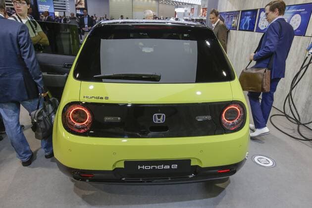 Germany: Honda at the 68. IAA Frankfurt The Japanese car manufacturer Honda displays the Honda e Advance electric car at the 2019 Internationale Automobil-Ausstellung (IAA). Frankfurt Hesse Germany Messe Frankfurt  MichaelxDebets