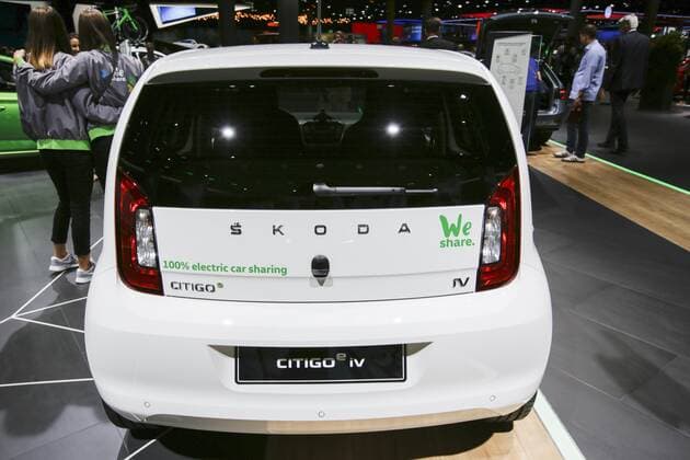 Germany: Skoda at the 68. IAA Frankfurt The Czech car manufacturer Skoda, part of the Volkswagen Group, displays the Skoda Citigo e iV electric city car at the 2019 Internationale Automobil-Ausstellung (IAA). Frankfurt Hesse Germany Messe Frankfurt  MichaelxDebets