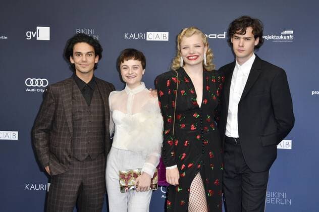 Jasper Engelhardt, Lena Urzendowsky, Luisa-Celine Gaffron und Thomas Prenn bei der Verleihung des Deutschen Schauspielpreises 2019 im Zoo Palast. Berlin, 13.09.2019