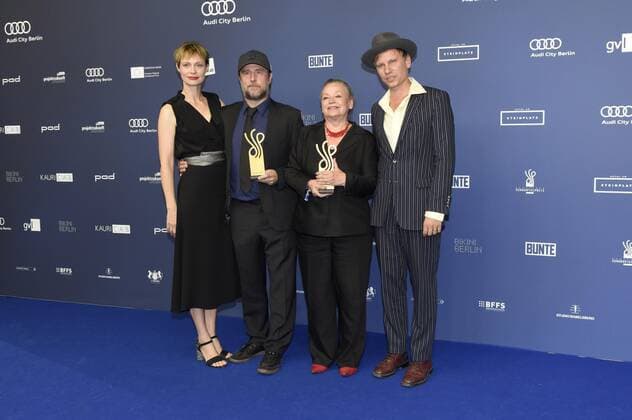 Katharina Marie Schubert, Bjarne Mädel, Ursula Werner und Robert Stadlober bei der Verleihung des Deutschen Schauspielpreises 2019 im Zoo Palast. Berlin, 13.09.2019