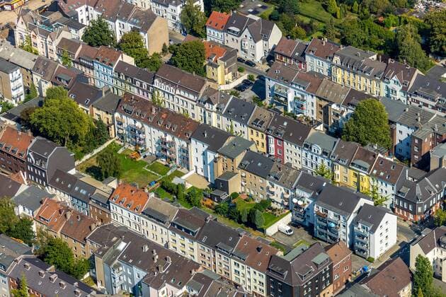 Luftbild, Übersicht Wohngebiet, Oberhausen , Ruhrgebiet,Nordrhein-Westfalen , Deutschland !ACHTUNGxMINDESTHONORARx60xEURO!