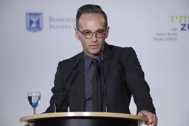 News Themen der Woche KW37 News Bilder des Tages Außenminister Heiko Maas, Deutschland, Berlin, Roten Rathaus , Shimon Peres Preis 2019 für Akademie Führung & Kompetenz. Preisverleihung am 15.09.2019 in Berlin