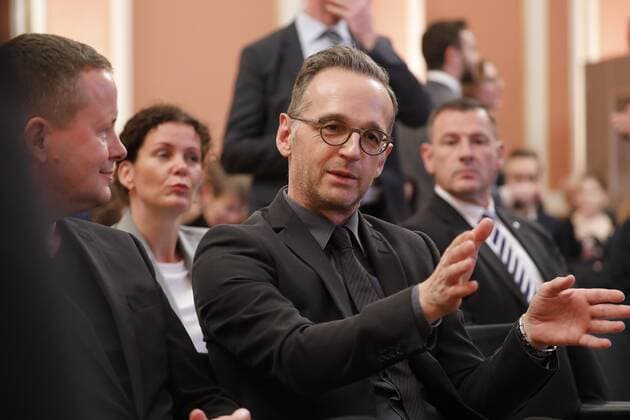 Außenminister Heiko Maas, Deutschland, Berlin, Roten Rathaus , Shimon Peres Preis 2019 für Akademie Führung & Kompetenz. Preisverleihung am 15.09.2019 in Berlin