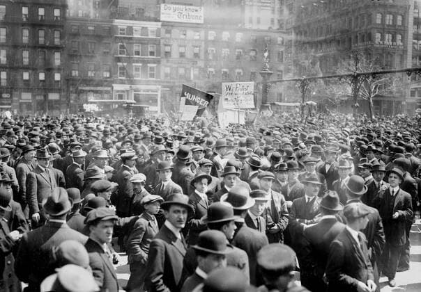 Anarchist Meeting, Union Square, New York City, New York, USA, Bain News Service, May 1, 1914  Copyright: CircaxImages ghi-circa01774