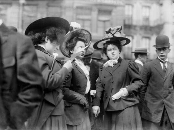 Female Socialists at Rally, Union Square, New York City, New York, USA, Bain News Service, May 1, 1908  Copyright: CircaxImages ghi-circa01997