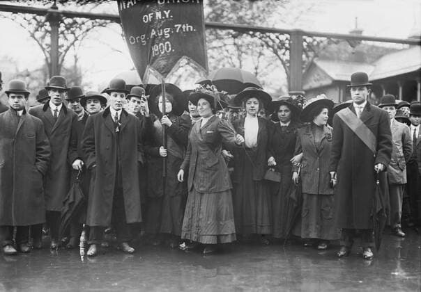 Women Marchers, May Day Parade, New York City, New York, USA, Bain News Service, May 1, 1909  Copyright: CircaxImages ghi-circa02940