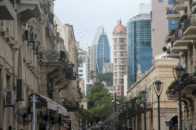 Baku, Azerbaijan 09.09.2019., Baku, Azerbaijan - The port city of Baku, the cultural, industrial and political capital of Azerbaijan is located on the western Caspian seaside, on the bay shores of the same name in the southern part of the Apsheron Peninsula, rich in its oil fields. Baku consists of 11 administrative districts and 5 townships.  LukaxStanzl PIXSELL