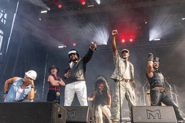 September 15, 2019, Chicago, Illinois, U.S: JAMES KWONG, CHAD FREEMAN, VICTOR WILLIS, ANGEL MORALES, JAMES LEE and J.J. LIPPOLD of the Village People during the Riot Fest Music Festival at Douglas Park in Chicago, Illinois Chicago U.S. - ZUMAs135 20190915_zap_s135_004 Copyright: xDanielxDeSloverx