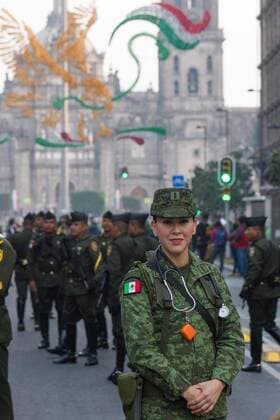 September 16, 2019: EUM20190916NAC05.JPG.CIUDAD DE MEXICO, CommemorationsCelebracionesIndependencia.- Este lunes 16 de septiembre de 2019, las Fuerzas Armadas alistan su participacion en el desfile militar para conmemorar los 209 anos de la Independencia de Mexico. Foto: Agencia EL UNIVERSALJuan Armando MartinezRDB. Copyright: xElxUniversalx