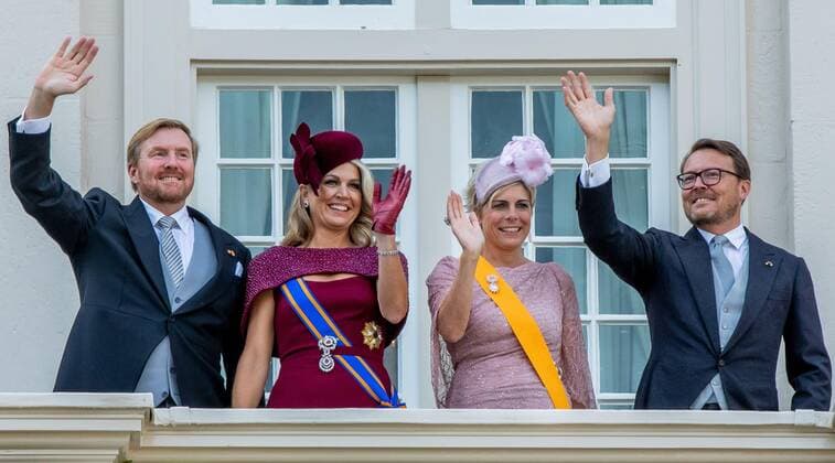 Bilder des Jahres 2019, Entertainment 09 September Entertainment Themen der Woche KW38 Entertainment Bilder des Tages THE HAGUE - Netherlands - King Willem-Alexander, Queen Maxima, Princess Laurentien and Prince Constantijn during the balcony scene in the knight s hall in the courtyard. Photo: Wesley de Wit Hollandse Hoogte  Copyright: xHollandsexHoogtex xWesleyxdexWitx x202137281x