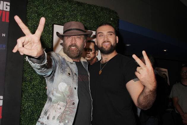 Bilder des Jahres 2019, Entertainment 09 September Entertainment Themen der Woche KW38 Nicolas Cage, Weston Coppola Cage 09 16 2019 Running with the Devil premiere held at Writers Guild Theater in Beverly Hills, CA  Copyright: xI.xHasegawax 33867-008HNW
