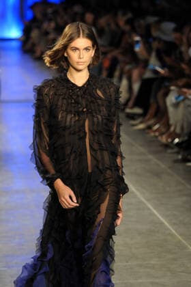 Milan Fashion Week, Women Spring Summer 2020. Milan, Women s Fashion, Spring Summer 2020. Alberta Ferretti catwalk Pictured: model Kaia Gerber  Copyright: x xIPAx xFotosickix