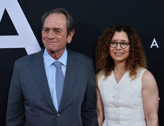 Cast member Tommy Lee Jones and his wife Dawn Laurel-Jones attend the premiere of the motion picture sci-fi thriller Ad Astra at the ArcLight Cinerama Dome in the Hollywood section of Los Angeles on Wednesday, September 18, 2019. Storyline: Astronaut Roy McBride (Brad Pitt) travels to the outer edges of the solar system to find his missing father and unravel a mystery that threatens the survival of our planet. His journey will uncover secrets that challenge the nature of human existence and our place in the cosmos.  LAP2019091825 JIMxRUYMEN