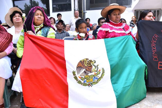 2th Anniversary of the September 19 Earthquake MEXICO CITY , MEXICO - SEPTEMBER 19: Indians during a Mass by people who lost their lives in the earthquake of 2017 at Tlalpan Multifamily on September 19, 2019 in Mexico City, Mexico. The earthquake of September 19, 2017 with a magnitude of 7.1 on scale Richter occurred at 13:14 hours left 369 dead throughout the country and hundreds of victims  Copyright: xCarlosxTischlerx EYE_1398