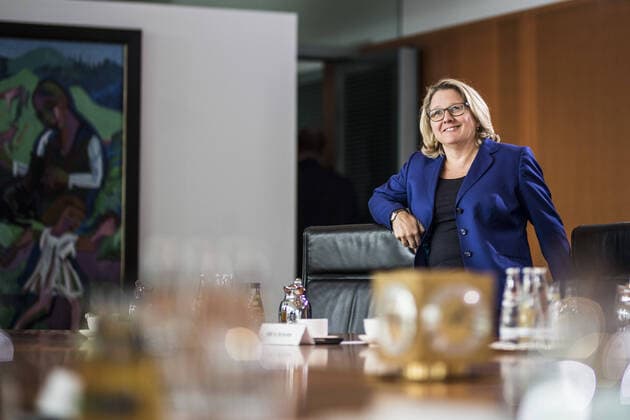 Bundesumweltministerin Svenja Schulze, SPD, aufgenommen im Rahmen des Kabinettausschusses Klimaschutz im Bundeskanzleramt in Berlin, 20.09.2019. Berlin Deutschland *** Federal Environment Minister Svenja Schulze, SPD, admitted to the Cabinet Committee on Climate Protection at the Federal Chancellery in Berlin, 20 09 2019 Berlin Germany Copyright: xFlorianxGaertner photothek.netx