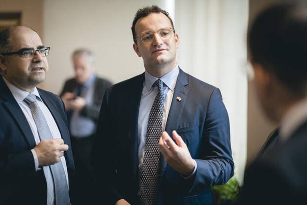 Bundesgesundheitsminister Jens Spahn (CDU) Im Rahmen eines Treffens mit der deutsch-mexikanischen Handelskammer CAMEXA und deutschen Unternehmen aus dem Gesundheitssektor am 20.09.2019 in Mexiko-Stadt. Mexiko-Stadt Mexiko