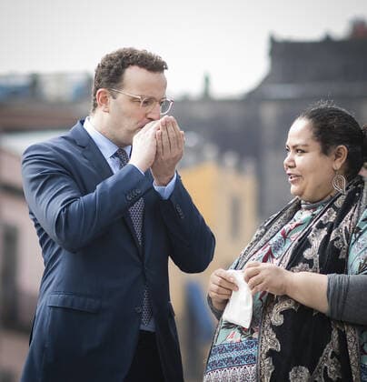 Bundesgesundheitsminister Jens Spahn (CDU) Im Rahmen eines Rundgangs durch das historische Stadtzentrum von Mexiko-stadt am 20.09.2019. Mexiko-Stadt Mexiko