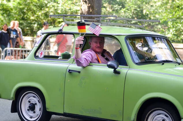 NYC German Steuben Parade Thousands of people march along 5th Avenue during the 62nd Annual German-American Steuben Parade in New York City. Manhattan New York United States Fifth Avenue  RyanxRahman
