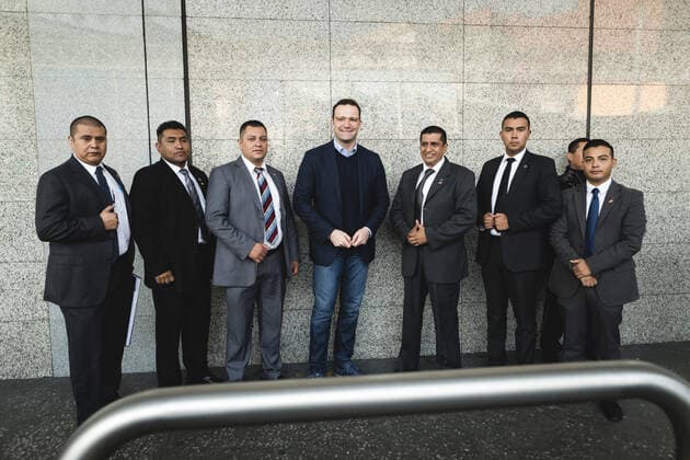 Bundesgesundheitsminister Jens Spahn (CDU) im Rahmen seiner Abreise aus Mexiko-Stadt, 21.09.2019. Mexiko-Stadt Mexiko