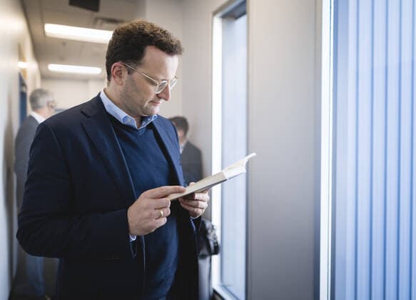 Bundesgesundheitsminister Jens Spahn (CDU) im Rahmen seiner Ankunft in Washington am 21.09.2019. Washington USA