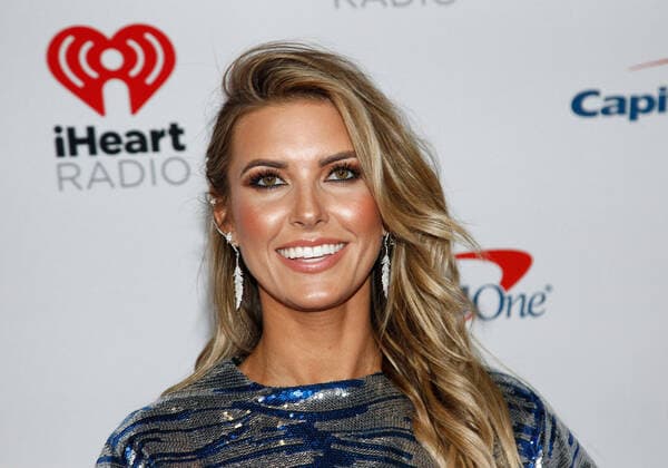 Audrina Patridge arrives for the iHeartRadio Music Festival at the T-Mobile Arena in Las Vegas, Nevada on Saturday, September 21, 2019.  LAV2019092166 JAMESxATOA