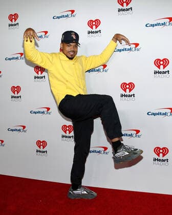 Chance the Rapper arrives for the iHeartRadio Music Festival at the T-Mobile Arena in Las Vegas, Nevada on Saturday, September 21, 2019.  LAV2019092184 JAMESxATOA