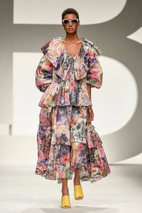 Milan Fashion Week, Women Spring Summer 2020. Milan, Women s Fashion, Spring Summer 2020. Laura Biagiotti catwalk Pictured: Model  Copyright: xSimonaxChiocciax xIPAx xFotosickix