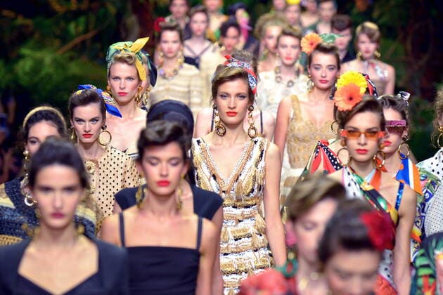 Entertainment Bilder des Tages Women s Fashion, Dolce and Gabbana Fashion Show (Maurizio Maule Fotogramma, Milan - 2019-09-22) p.s. la foto e utilizzabile nel rispetto del contesto in cui e stata scattata, e senza intento diffamatorio del decoro delle persone rappresentate  Copyright: xMaurizioxMaulex xFOTOGRAMMAx