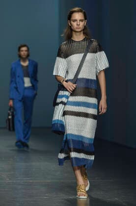 Milan Fashion Week, Women Spring Summer 2020. Milan, Women s Fashion, Spring Summer 2020. Hugo Boss catwalk Pictured: model  Copyright: xBlufotox xIPAx xFotosickix