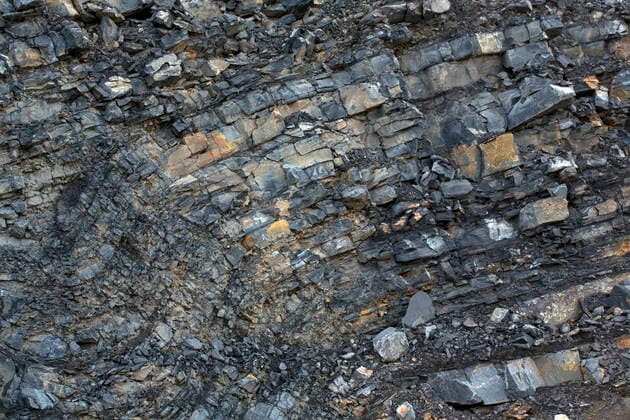IMAGO Nature: Unsere Erde, Umweltverträgliche Herausforderungen des 21. Jahrhunderts, Fracking Marcellus Shale natural gas bearing rock gas extracted using controversial fracking or hydraulic fracturing New York, USA  Copyright: JohnxCancalosi 11050093