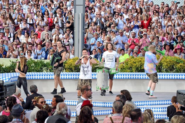 ZDF - Fernsehgarten. Die Draufgänger während der ZDF - Unterhaltungsshow Fernsehgarten am 22.09.2019 in Mainz. 20190922MWI4039
