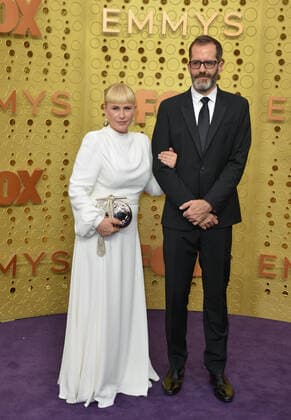 (L-R) Patricia Arquette and Eric White arrives for the 71st annual Primetime Emmy Awards held at the Microsoft Theater in downtown Los Angeles on Sunday, September 22, 2019.  LAP201909221097 CHRISTINExCHEW