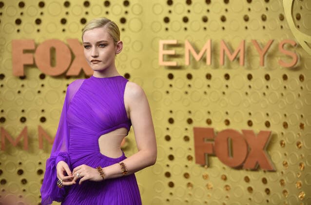 Julia Garner arrives for the 71st annual Primetime Emmy Awards held at the Microsoft Theater in downtown Los Angeles on Sunday, September 22, 2019.  LAP20190922554 CHRISTINExCHEW