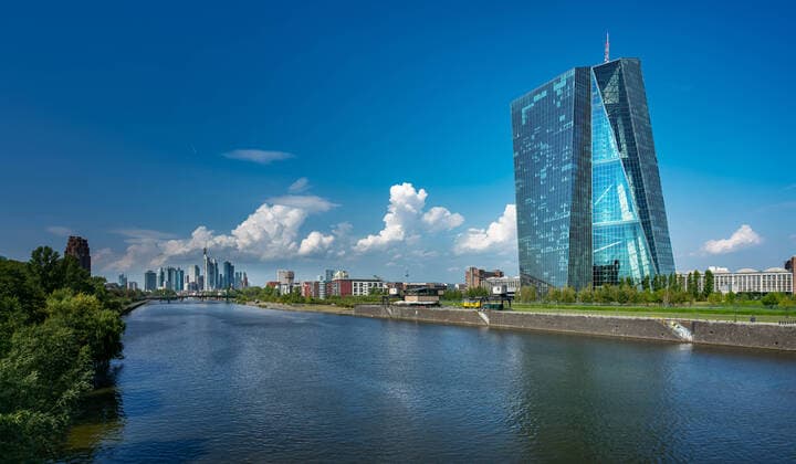 Die Europäische Zentralbank in Frankfurt am Main, Hessen