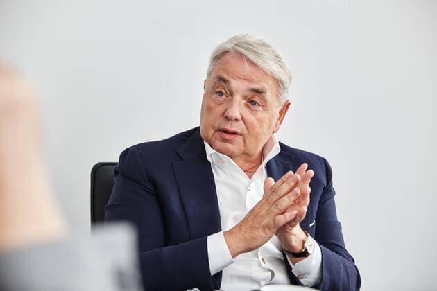 DEU, Deutschland, Hamburg, 18.10.2017: Klaus-Peter Schulenberg, CEO von Eventim, im Interview mit Thomas Tuma und Christoph Kapalschinski vom Handelsblatt.