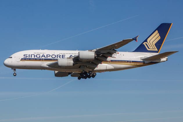 DEU, Deutschland, Hessen, Frankfurt am Main, 03.09.2019: Flughafen Frankfurt am Main, Frankfurt Airport, Registration: 9V-SKG Singapore Airlines Airbus A380-841