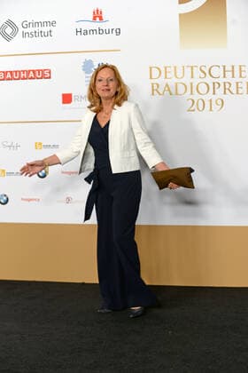 Patricia Schlesinger zu Gast bei der Verleihung des 10. Deutscher Radiopreis am 25.09.2019. Der Deutsche Radiopreis wurde in der Elbphilharmonie in Hamburg vergeben. bei der Verleihung Deutscher Radiopreis 2019 am 25.09.2019. Die Verleihung fand in der Hamburger Elbphilharmonie in Hamburg statt., Hamburg Hafen Hamburg Deutschland