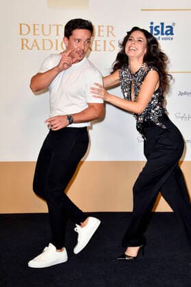 Nico Santos und Lena Meyer-Landrut bei der Verleihung des Deutschen Radiopreises 2019 in der Elbphilharmonie. Hamburg, 25.09.2019