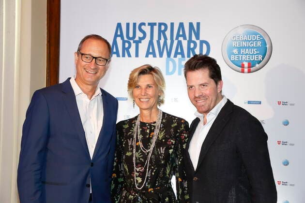 Austrian Art Award DFG 2019 Wien, Das Odeon Theater, 26.09.2019 Andreas Mailath-Pokorny, Desiree Treichl-Stürgkh, Daniel Serafin Wien Austria
