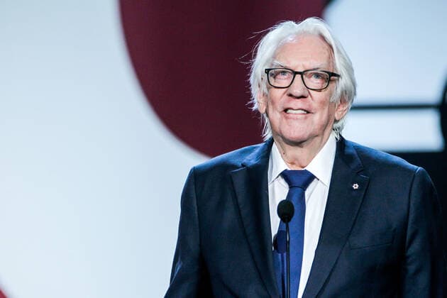 San Sebastian, SPAIN-September 26: Donald Sutherland receives the Donostia award for a lifetime achievements during the 67th San Sebastian film festival at El Kursaal in San Sebastian, Spain on September 26, 2019. Copyright: xJimmyxOlsenx