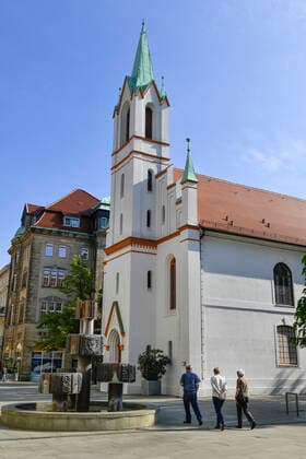 Schlosskirche, Spremberger Straße, Cottbus, Brandenburg, Deutschland *** Castle Church, Spremberger Straße, Cottbus, Brandenburg, Germany