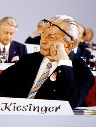 CDU Parteitag 1971 Kurt Georg Kiesinger CDU Bundeskanzler, Deutschland