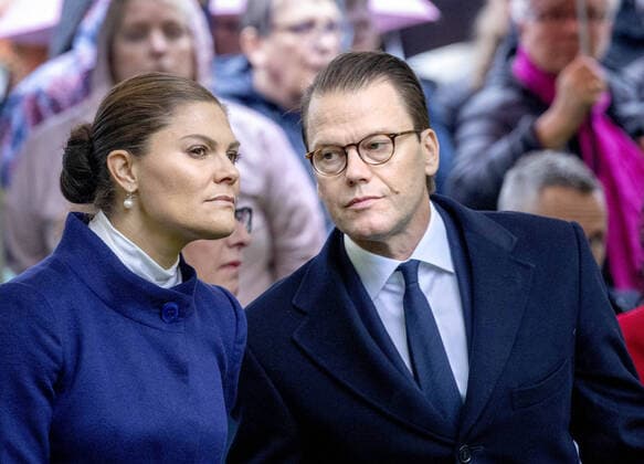 28-09-2019 Sweden Princess Victoria and Prince Daniel attend a memorial ceremony at the Estonia monument at the Galley Shipyard Cemetery on the island of Djurgarden in Stockholm, Sweden. 25 years after the passenger ferry M S Estonia sank in the Baltic Sea taking the lives of 852 people.  Copyright: xPPEx